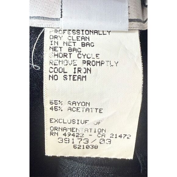 Vintage Jessica McClintock Gunne Sax 90’s Little Black Mini Racerback Dress 7/8 - Picture 7 of 11